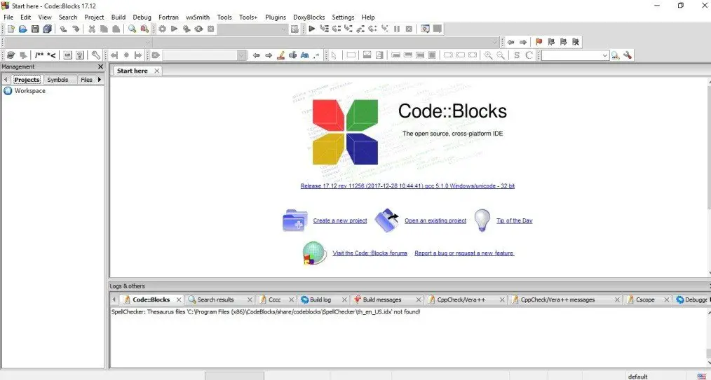 Launch CodeBlocks