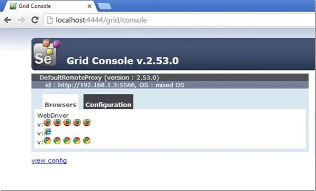 Download Selenium Grid and Set up Multiple Browsers