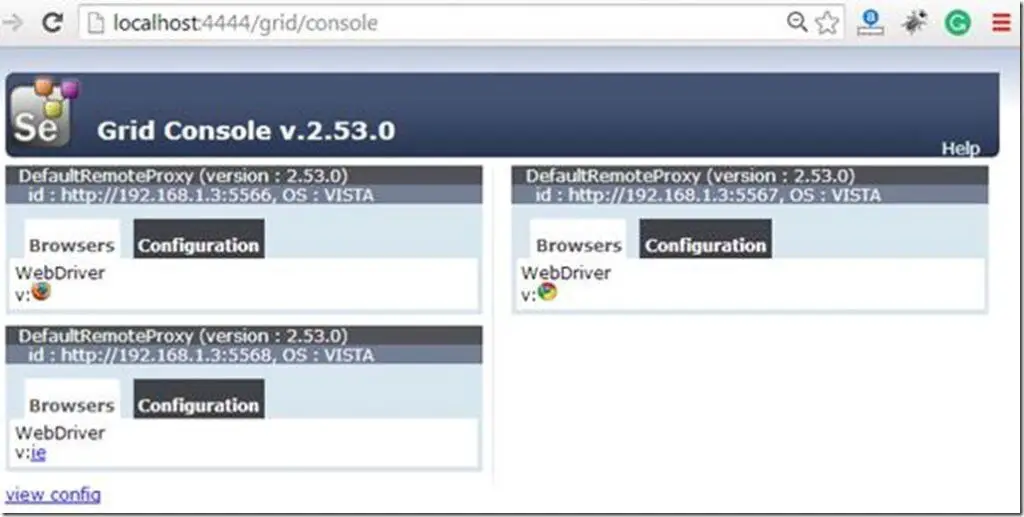 Download Selenium Grid and Set up Multiple Browsers