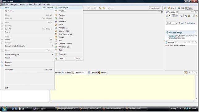 Selenium Tutorial – Create Google page rank project_in_Eclipse