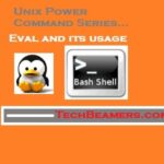 How to use eval command in Unix