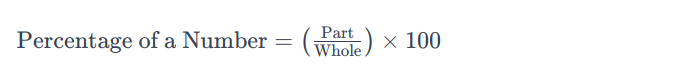 example to calculate the percent of a number