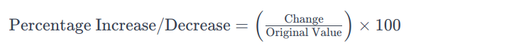 Percentage Increase-Decrease