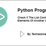 Check If Python List Contains Elements Of Another List