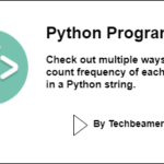 Count frequency of each word in a Python string