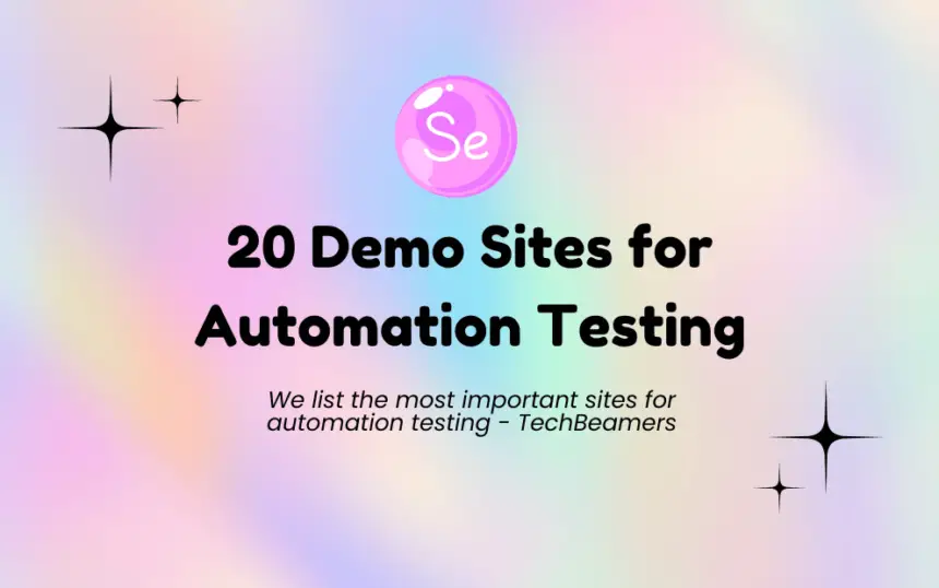 Demo sites for automation testing practice