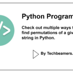 4 ways to find all possible string permutation in Python