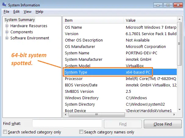 Use MSInfo32 to Check