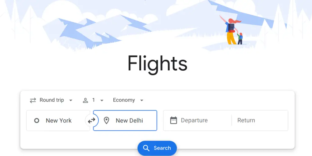 Flight Booking Demo Using Selenium 4 Relative Locators