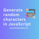 Generate random characters in JavaScript