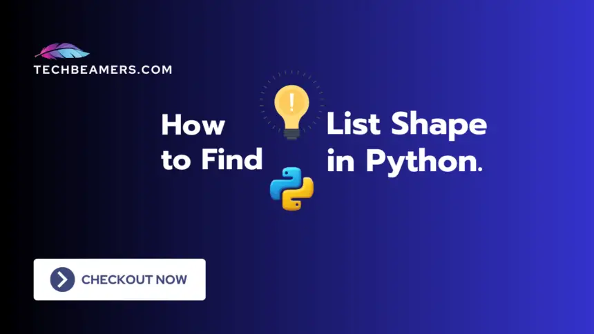 How to Get the List Shape in Python