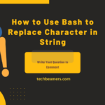 Bash Methods to Replace Character in String