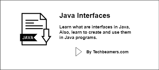 Java interfaces with examples