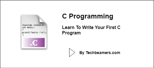 Write your first C program in simple and easy steps.