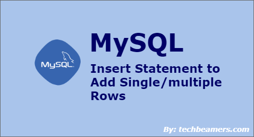 MySQL Insert to Add Single Multiple Rows