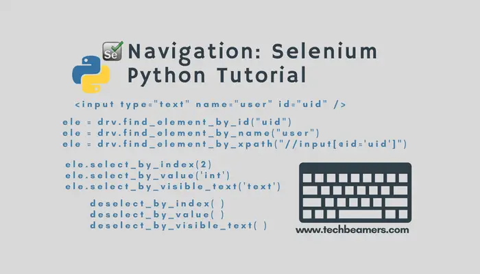 Navigation Selenium Python Tutorial