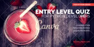 Entry-Level Programming Quiz for Python Developers