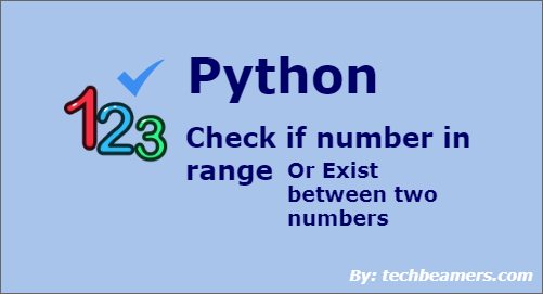 Python Check Integer Number in Range