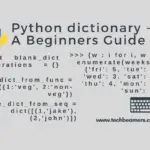 Python dictionary - A Beginners Guide