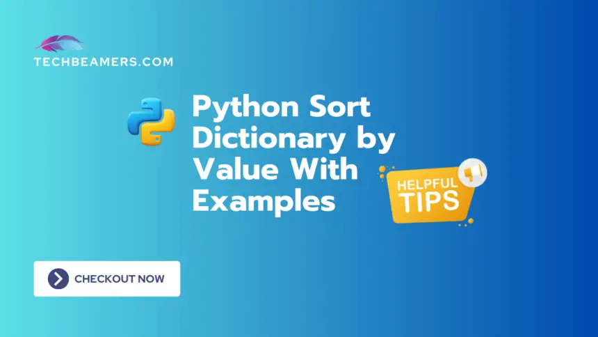 Python Sort Dictionary by Value With Examples