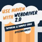 running webdriver tests using maven