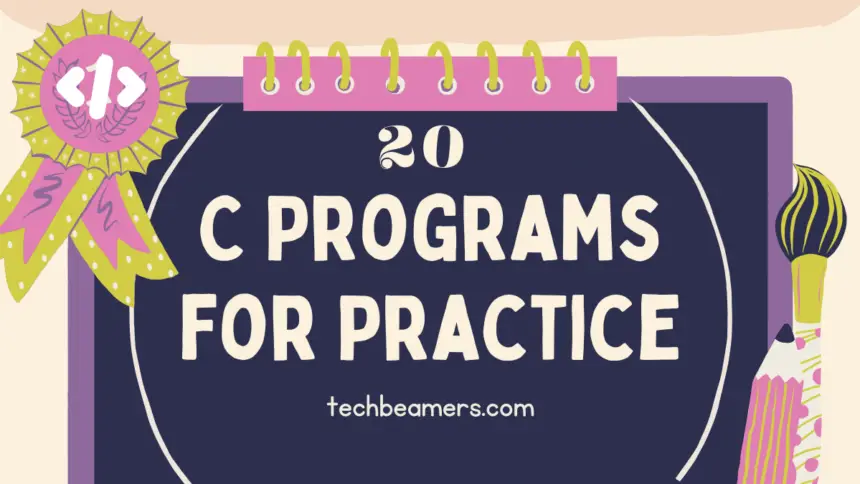 Sample C Programs for Practice With Full Code