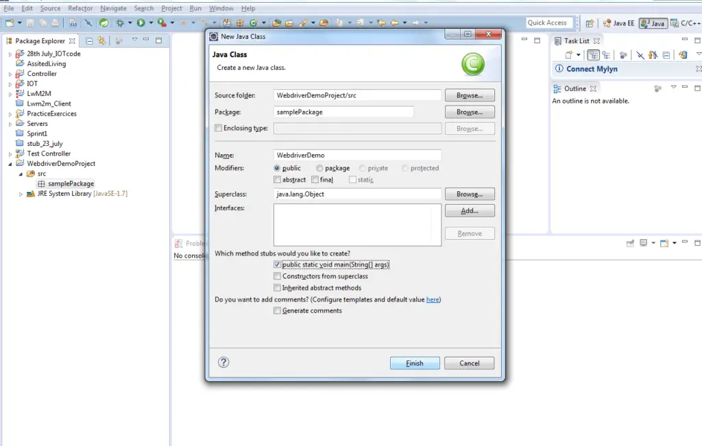 Setup Selenium WebDriver Project-6