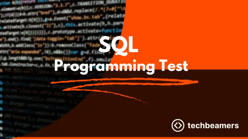 SQL Programming Test in 2023